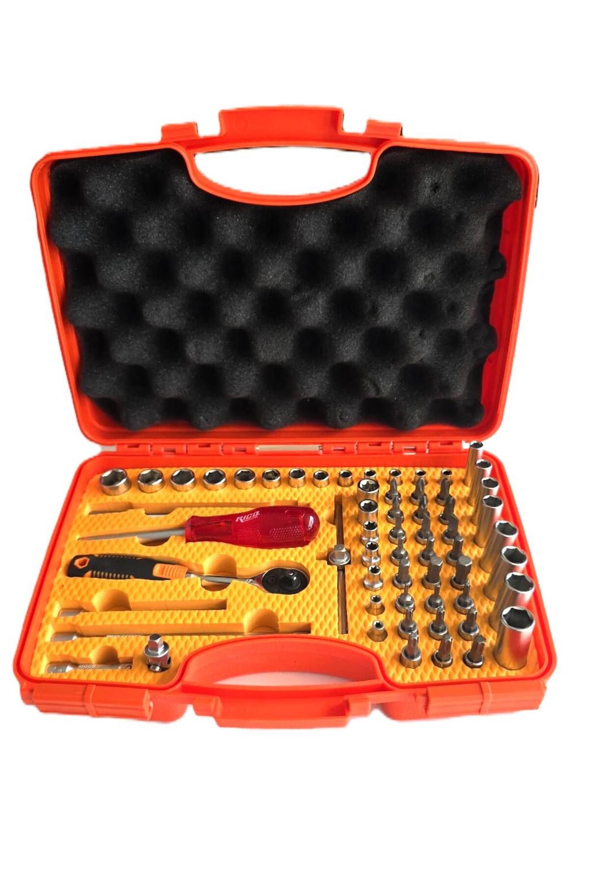 Rico 1/4 Lokma Takımı Seti 60 Parça 6 Köşe Küçük Lokma Takımı Mini Set Uzun Kısa lokmalar