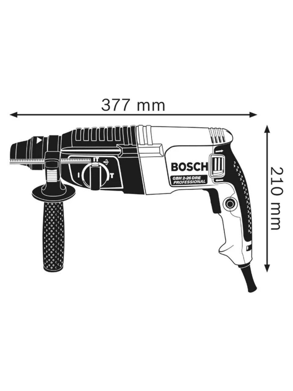 Bosch GBH 2-26 Dre Pnömatik Kırıcı Delici Matkap SDS Plus 800W - Görsel 5