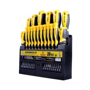 Rico Düz Yıldız ve Torx Uçlu Tornavida Takımı Klasik Seri 36 Parça