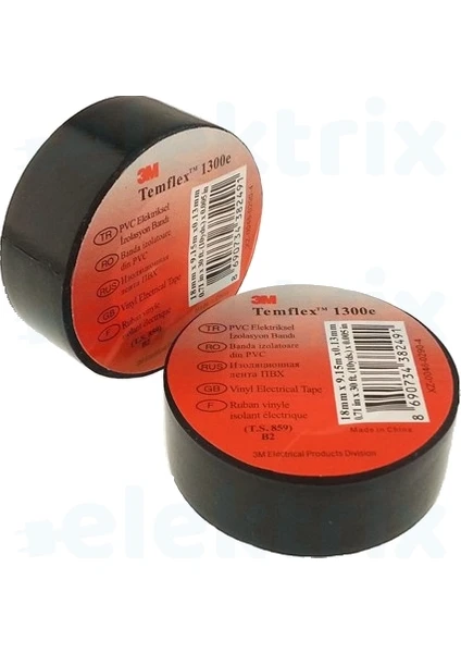 3M Temflex Pvc Elektrik Izole Bant 30'lu - Görsel 3