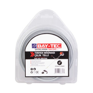 BAY-TEC TIRPAN MİSİNASI ÇELİK TELLİ 3.3MMx26 MT